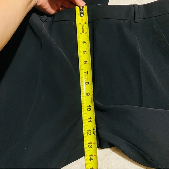 LOUIS VUITTON black flat front womens slim straight trousers pants eur40… - Picture 10 of 12